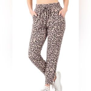 NWT! Leopard Print Joggers